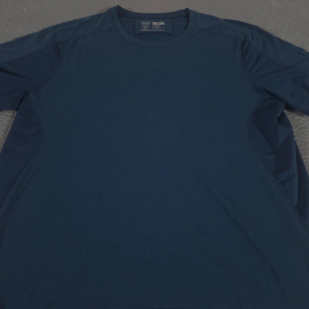 5.11 Tactical Shirt Mens 2XL Navy No Mercy PT-R Performance Short Sleeve Top